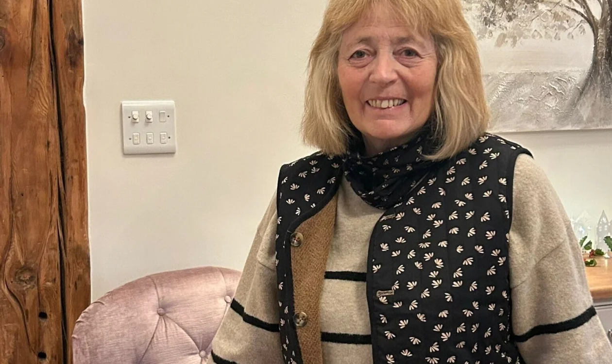 Ros Carthy in her home