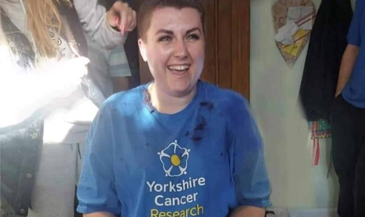 Bethany pictured during her headshave
