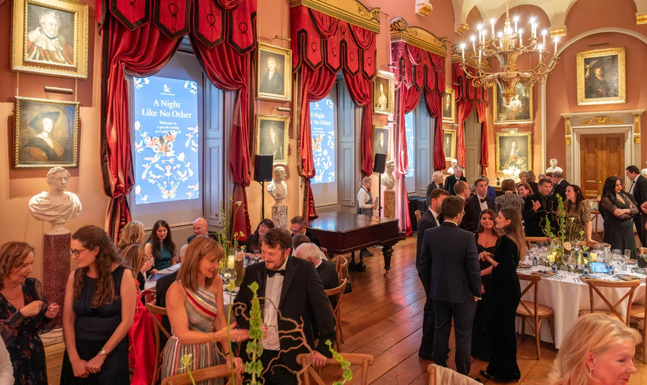 The Long Gallery filled with guests