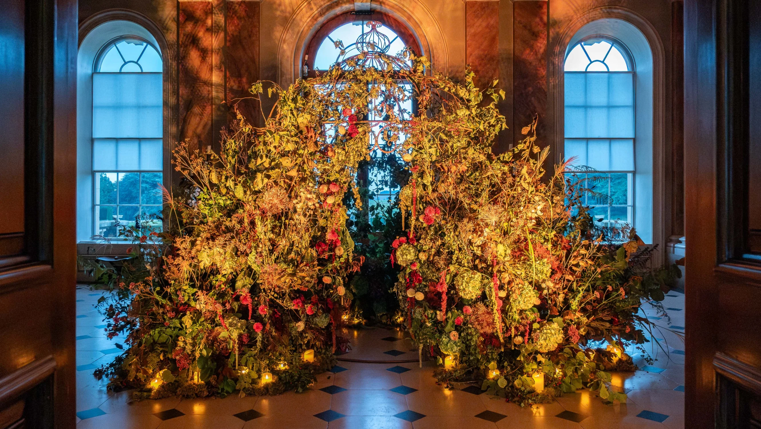 Castle Howard dressed up in autumnal displays