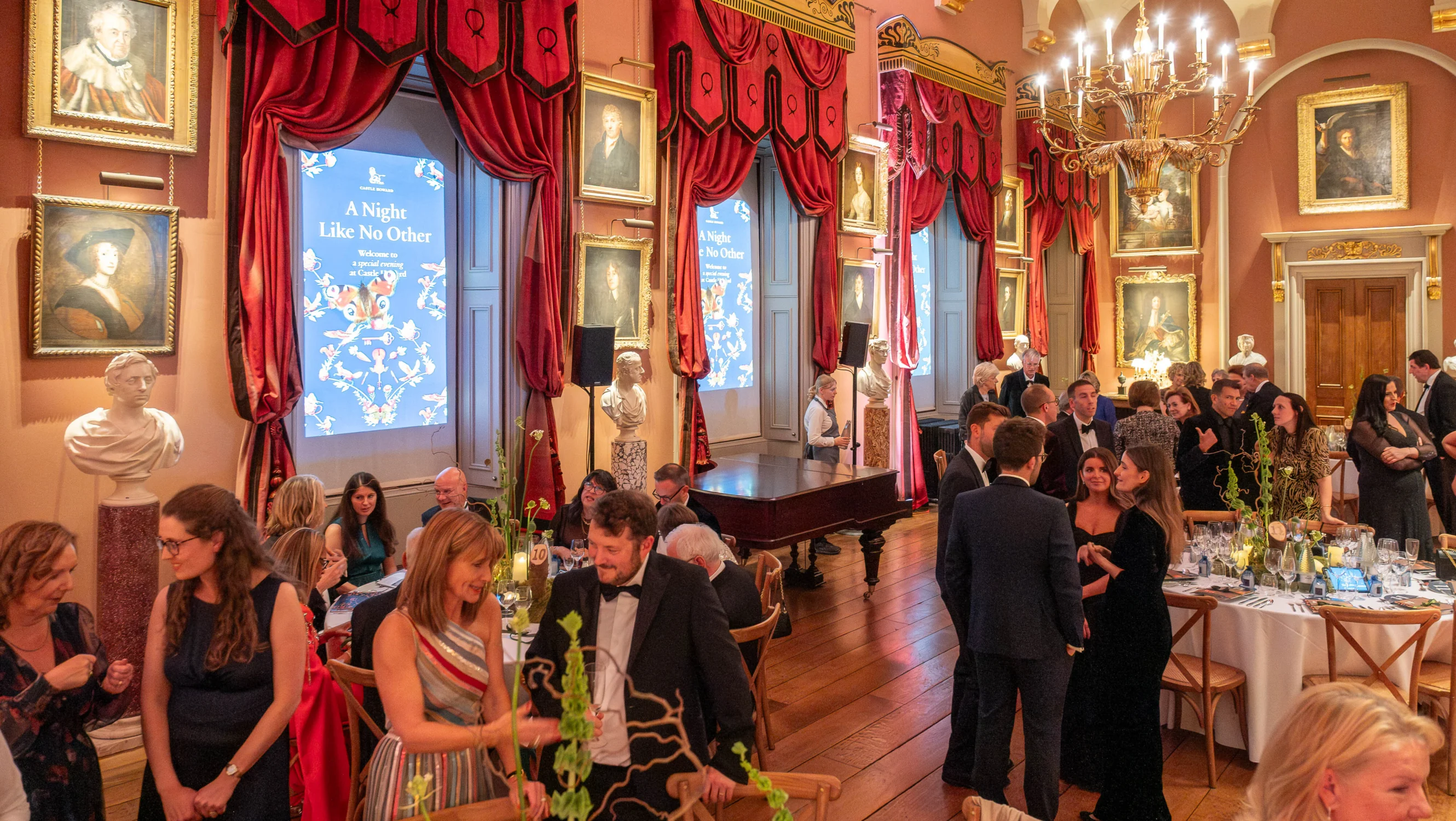 The Long Gallery filled with guests