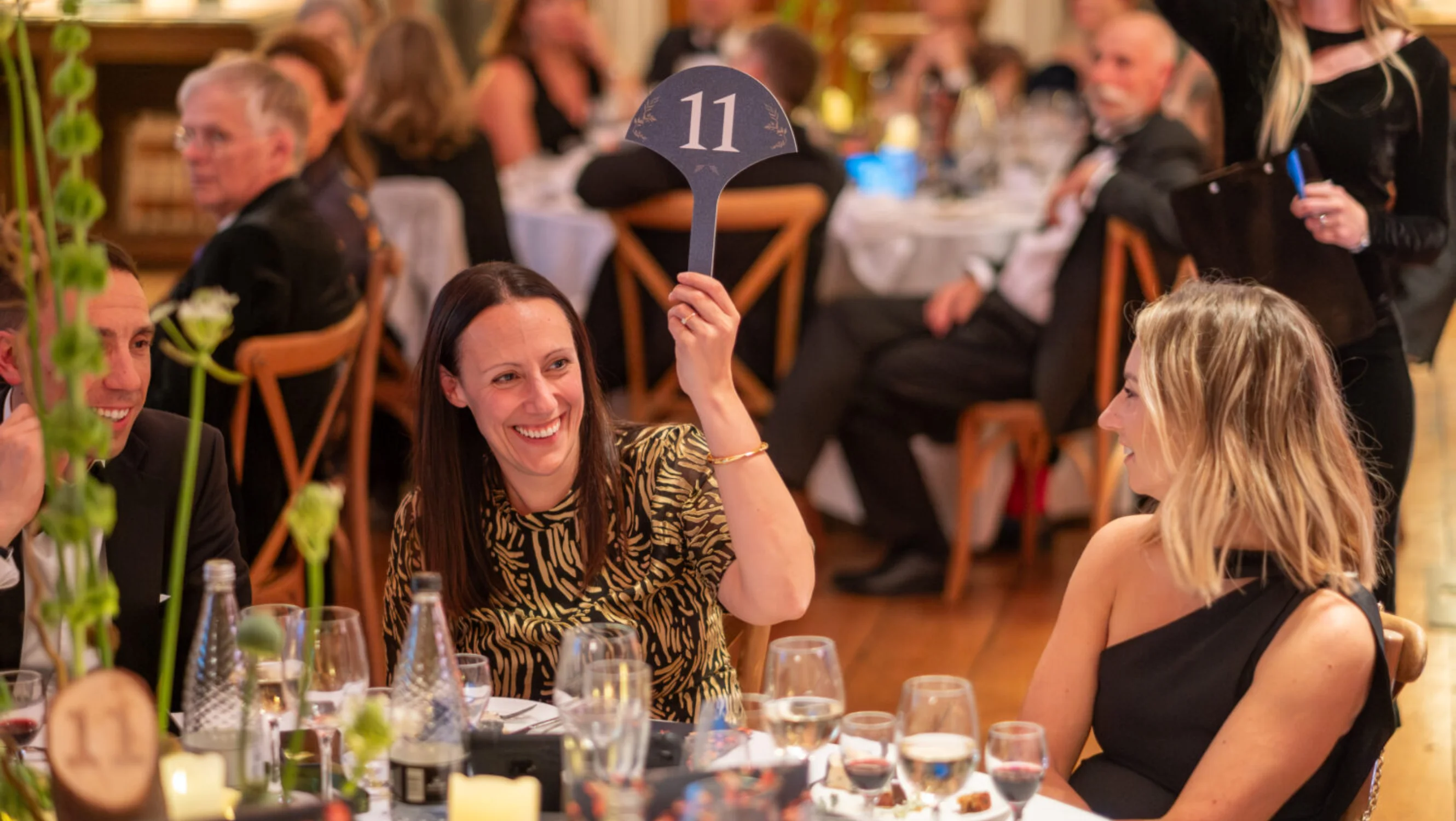 Guest bidding in the silent auction