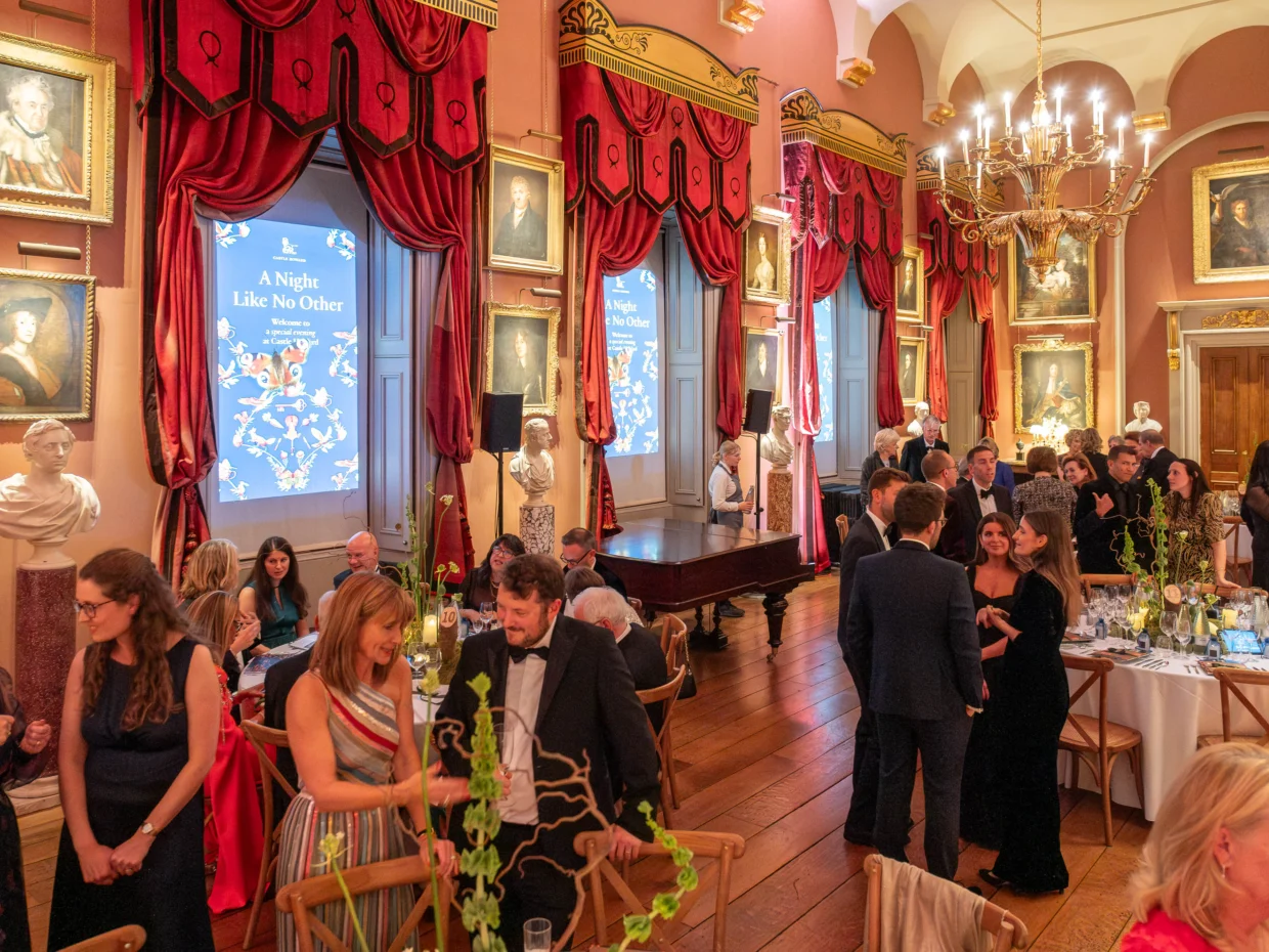The Long Gallery filled with guests