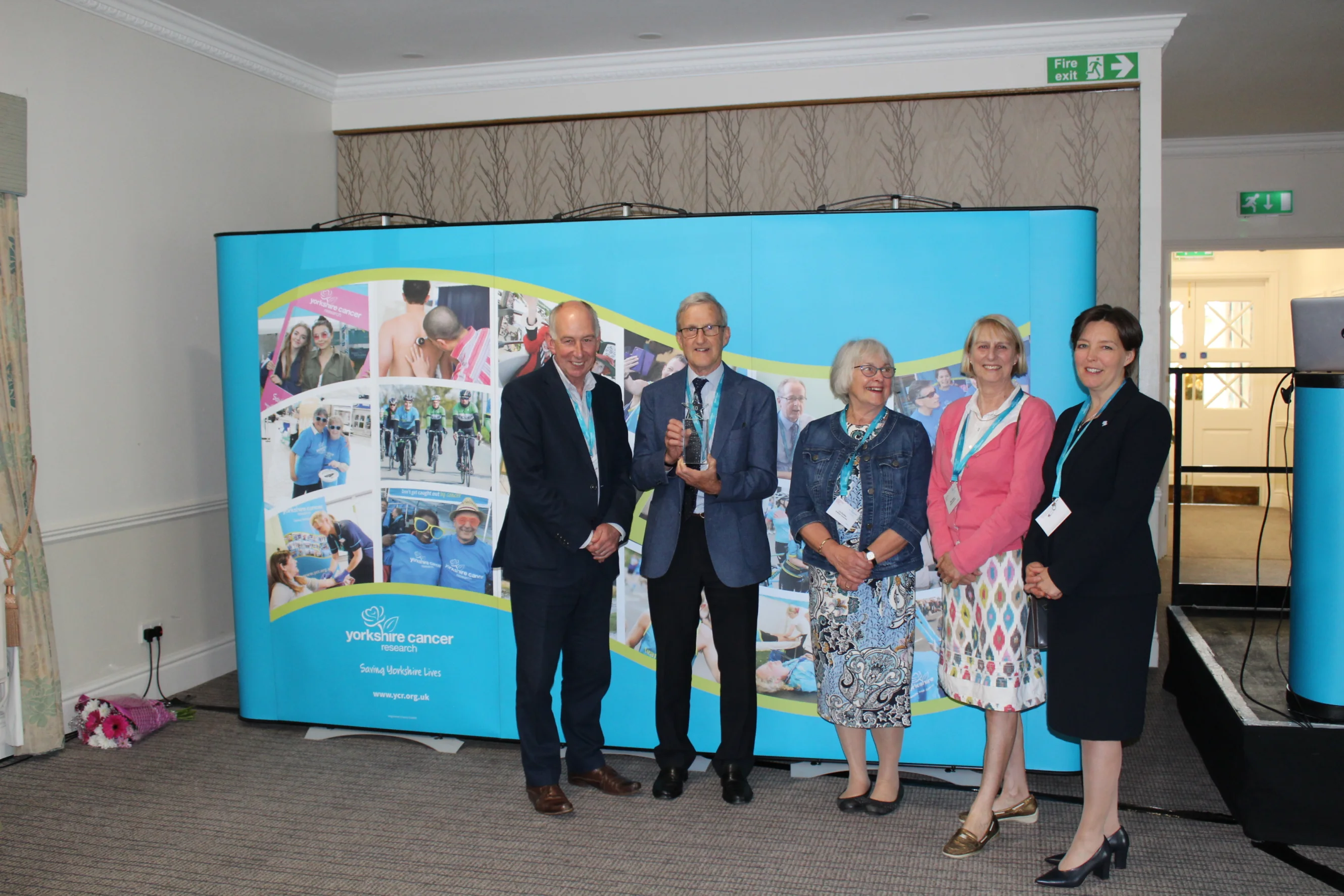 The Driffield Local Volunteer Group celebrating 40 years with Liz Pexton in the middle