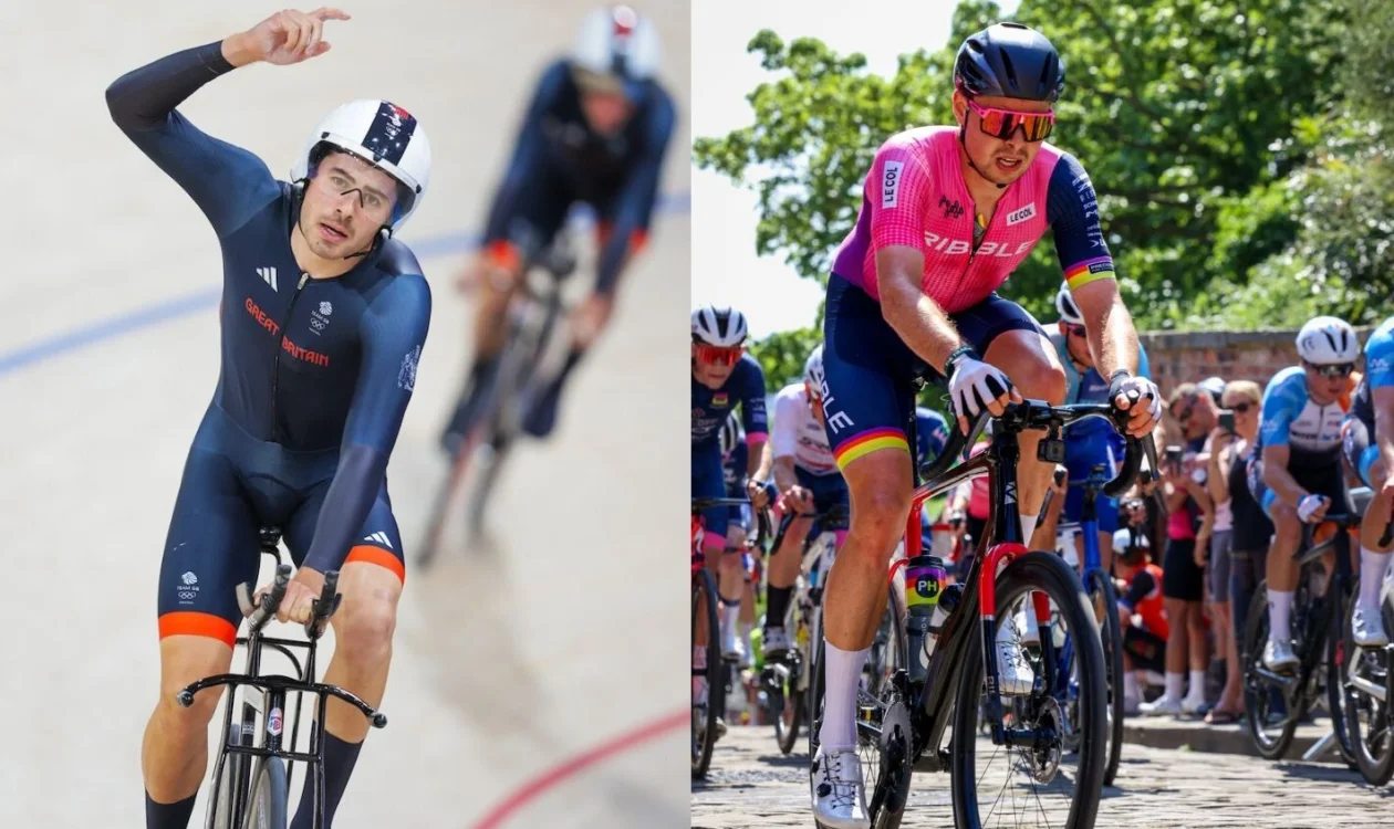 The Tanfield brothers cycling in individual races