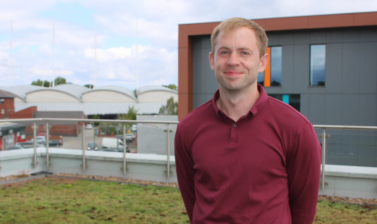 Dr Tom Parkington at Sheffield Hallam University's Advanced Wellbeing Research Centre (AWRC)