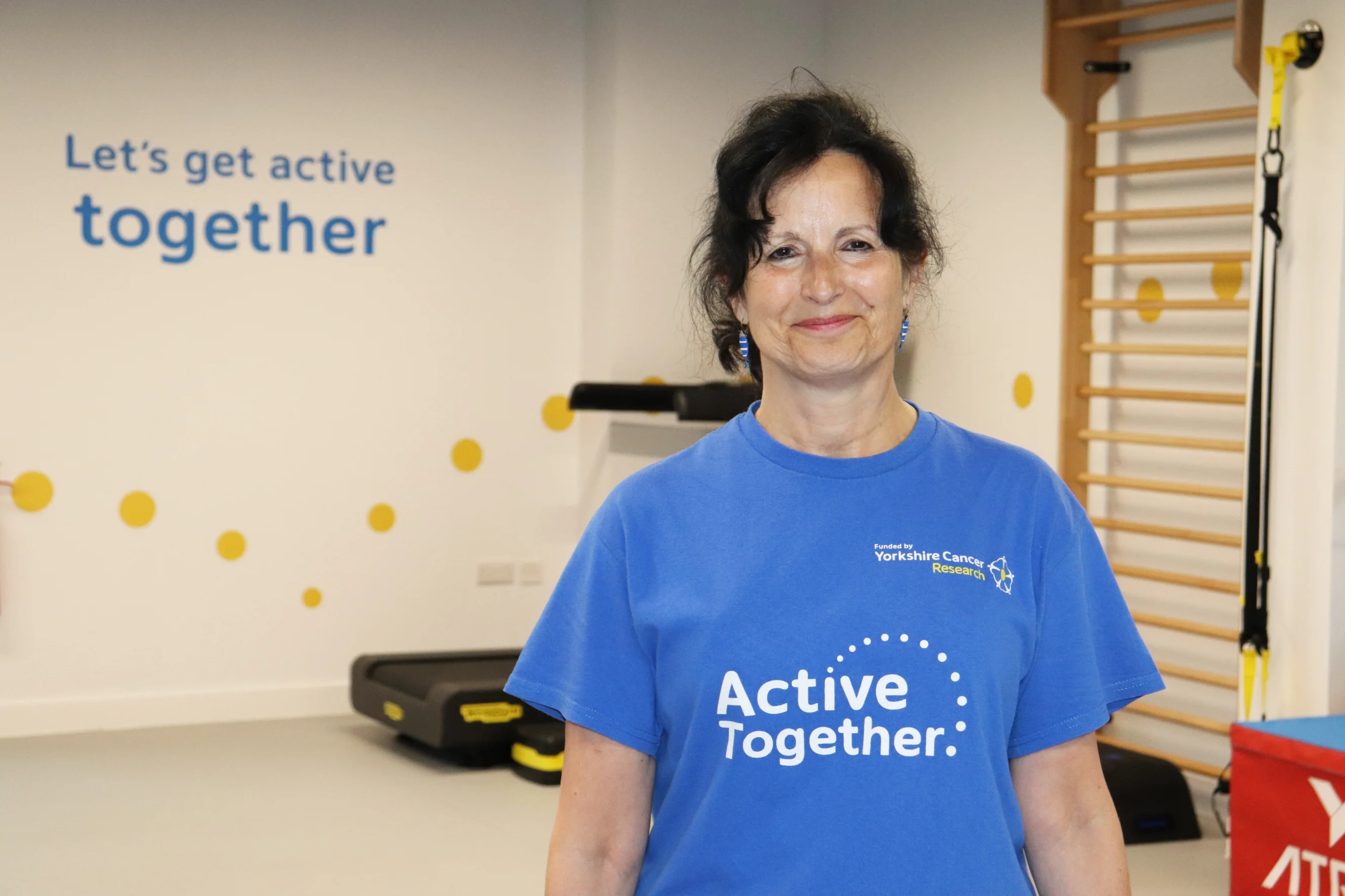 Anne Thackeray in her Active Together t-shirt