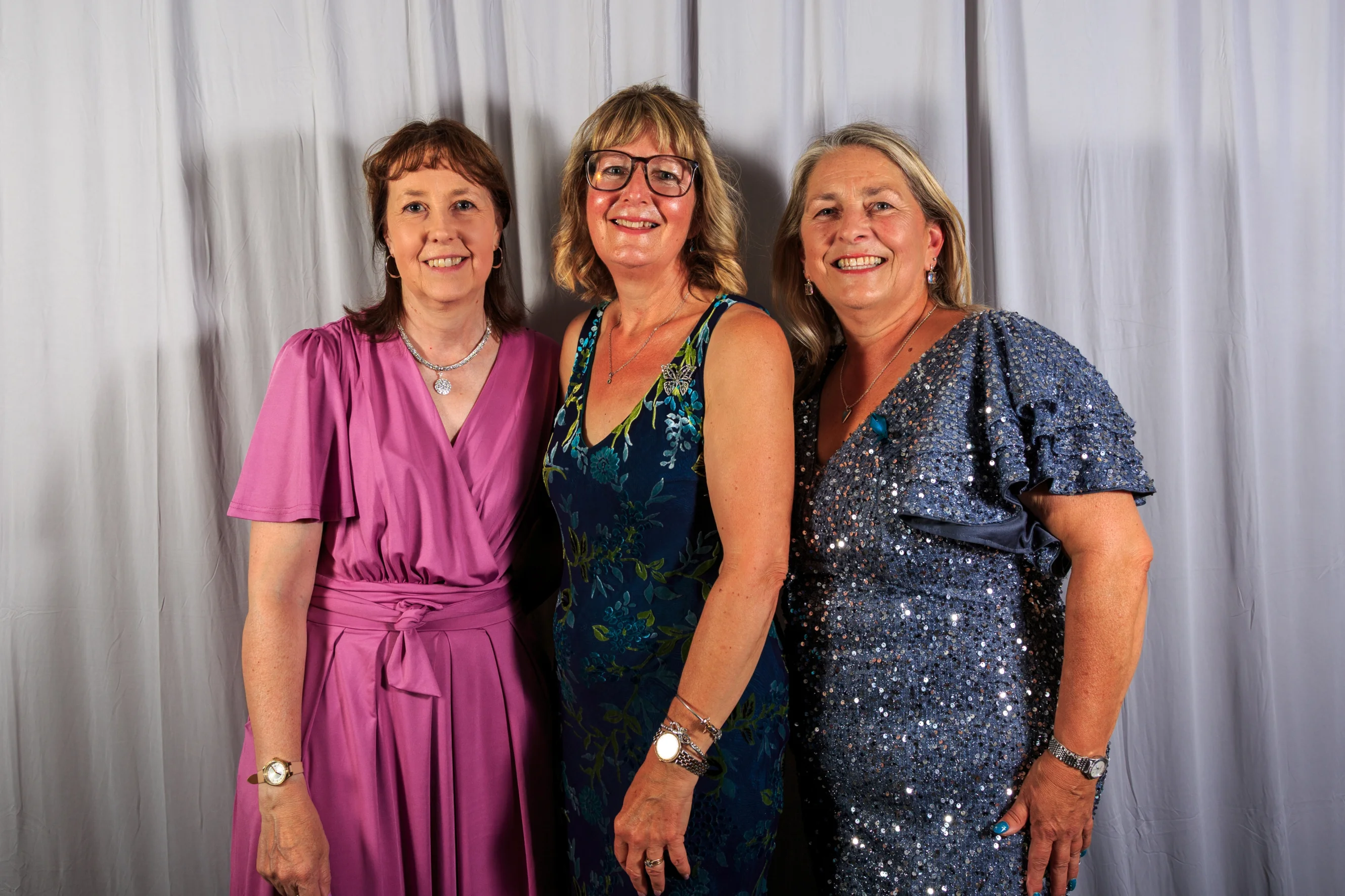 Pam, Lesley, and Julia at the ball.