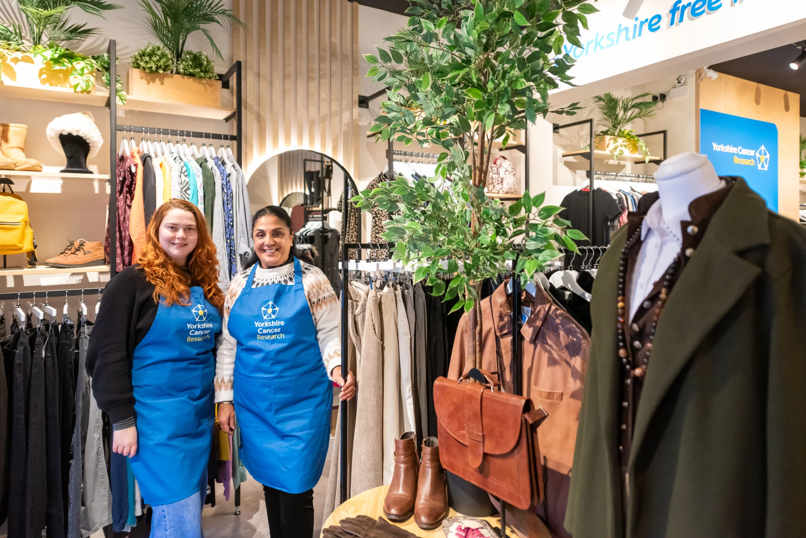 Shop Manager Rosa Sargent and Deputy Shop Manager Shindo Kaur Mold thank everyone who has dropped off their pre loved items made a purchase or volunteered their time in the shop