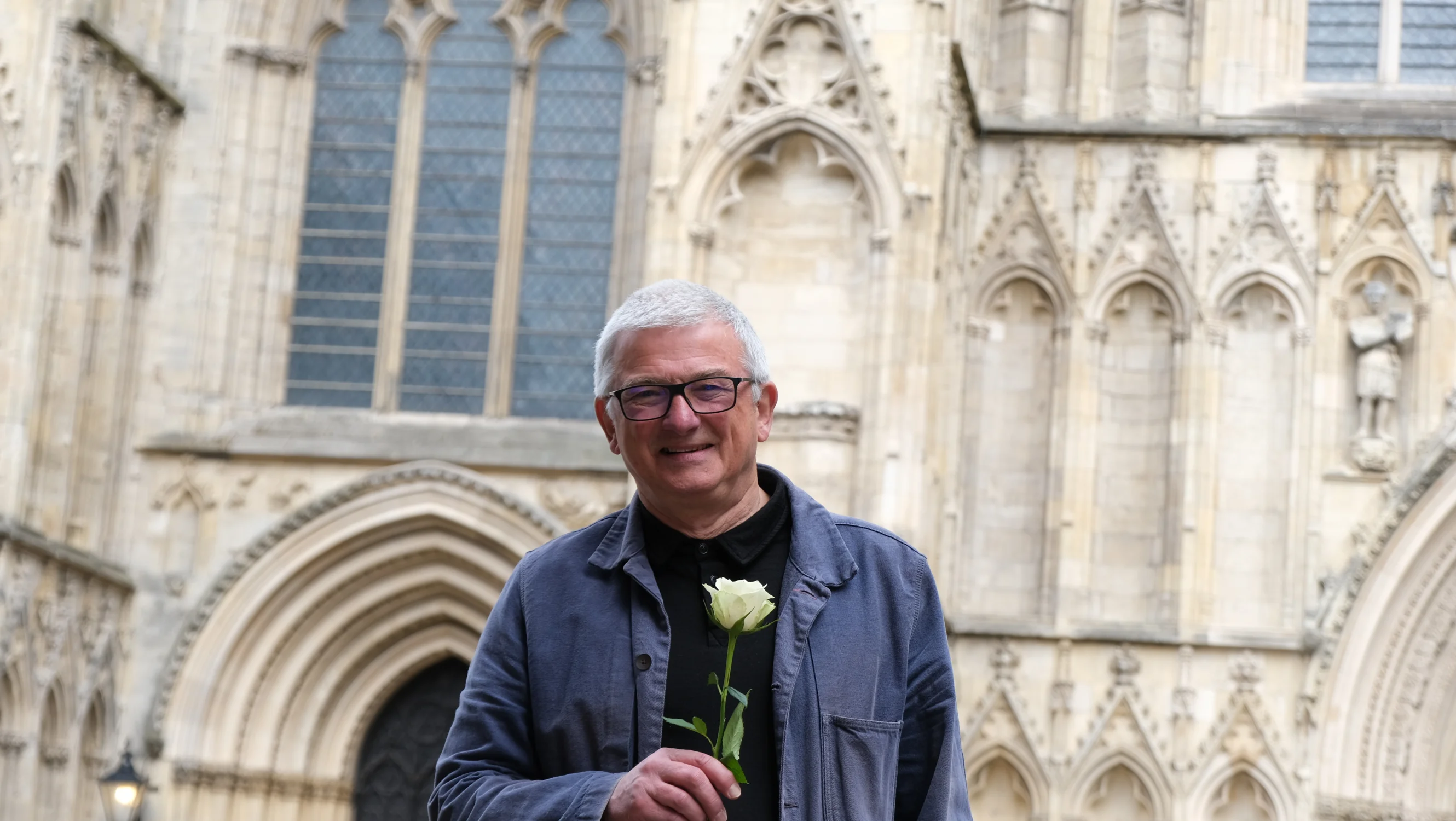 Campaign supporter Bill Hall from York