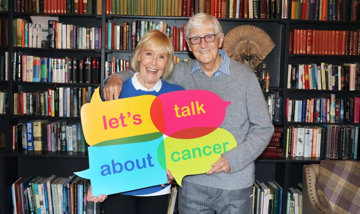 Sir Michael Parkinson with his wife, Mary