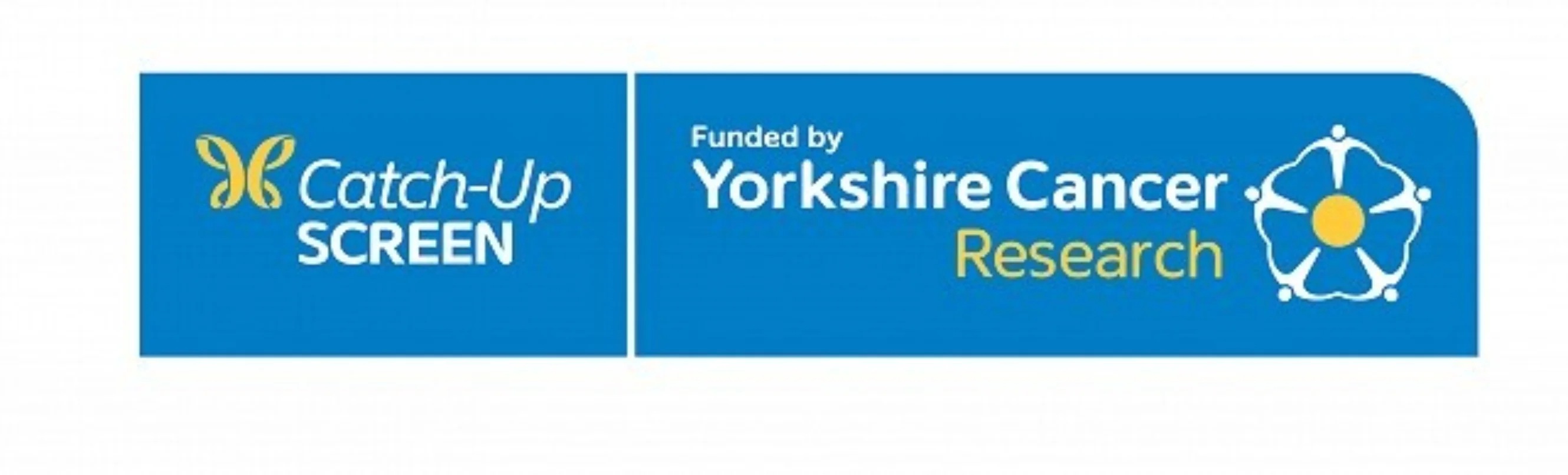 Logo: Catch-up Screen - funded by Yorkshire Cancer Research