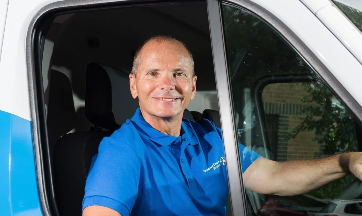 Yorkshire Cancer Research van driver