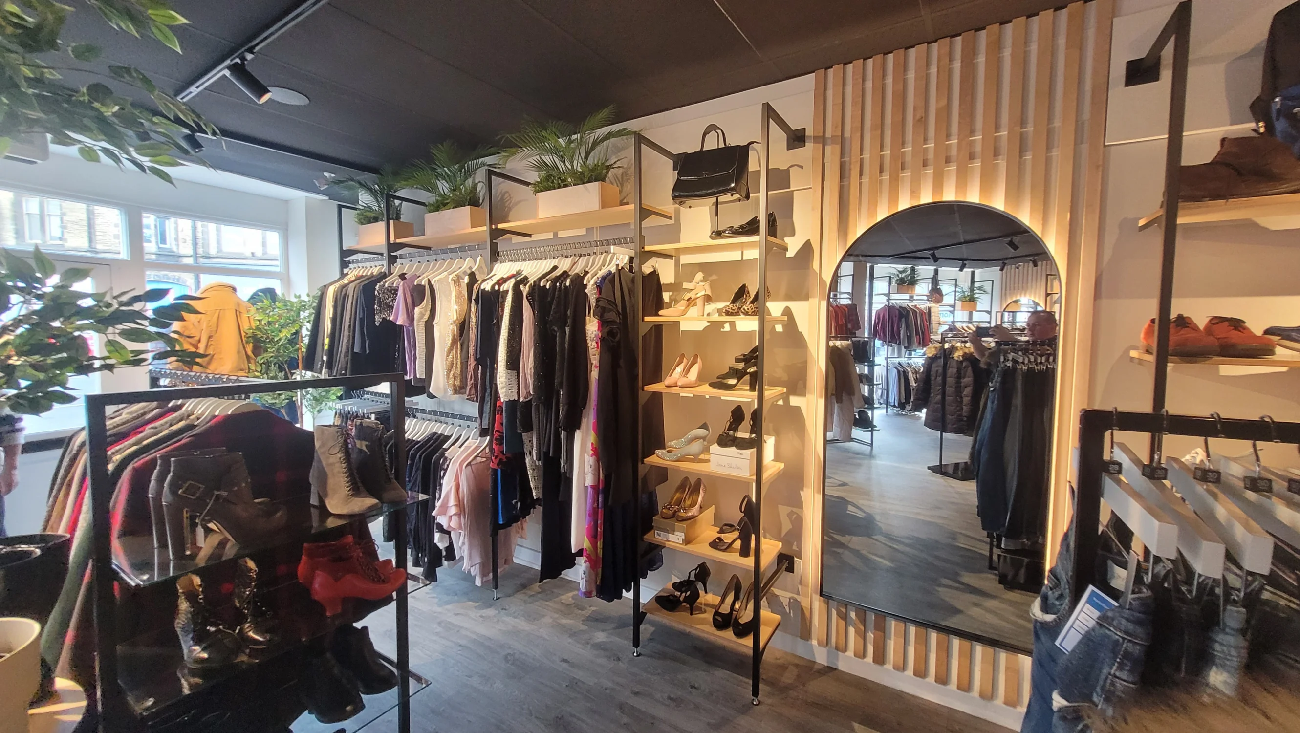Inside the Skipton Keighley Road shop looking at a modern and attractive shop display