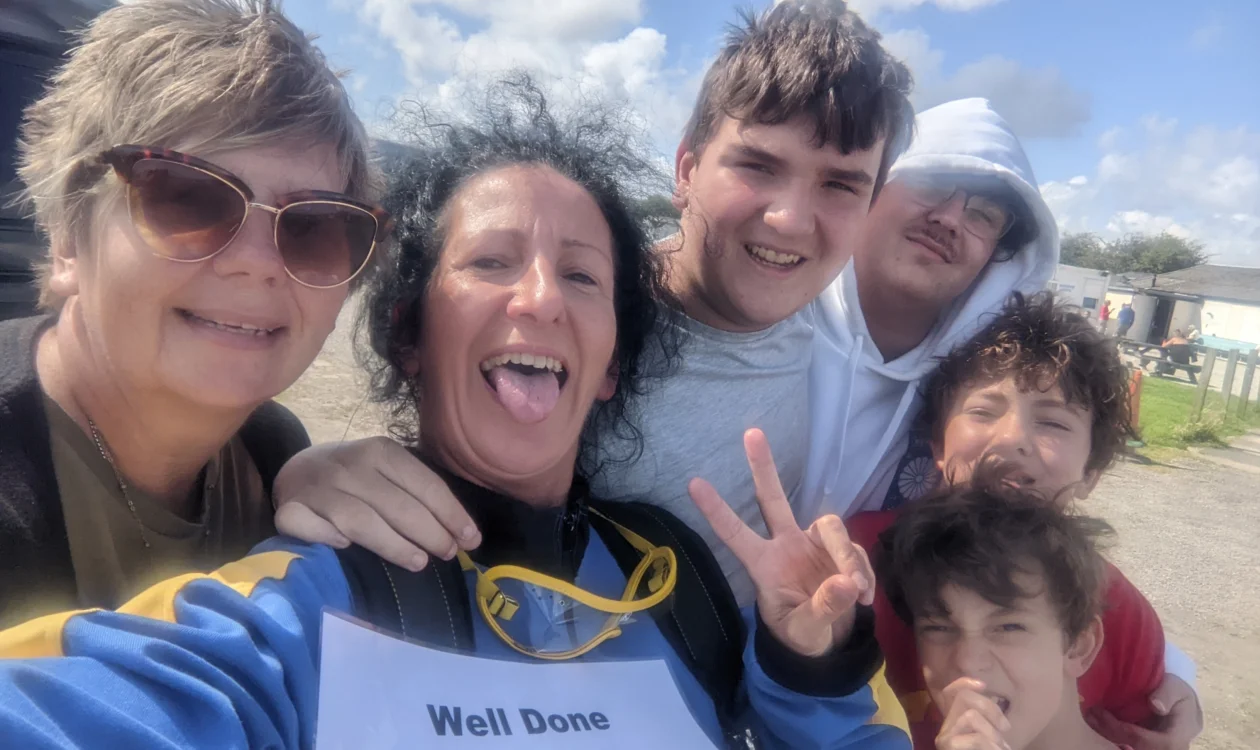 Marisa Bird with her four children
