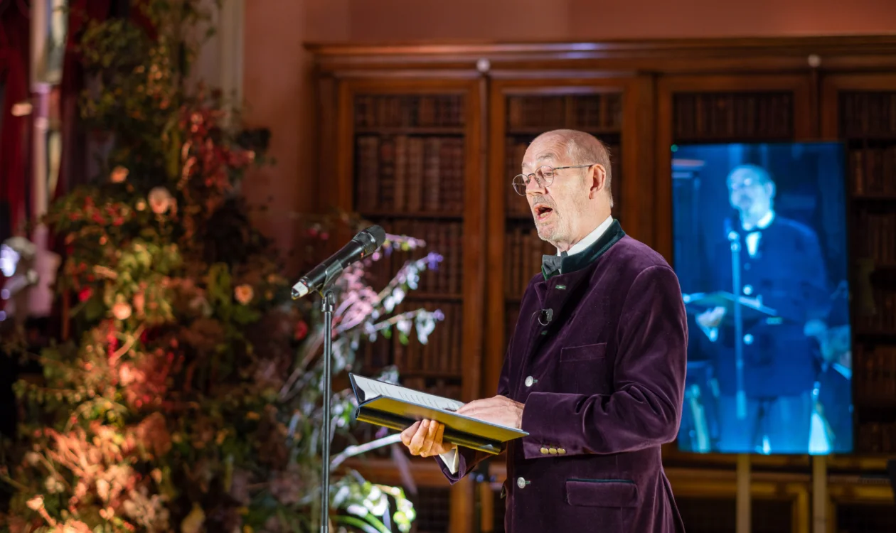 The Hon. Nicholas Howard delivering his speech
