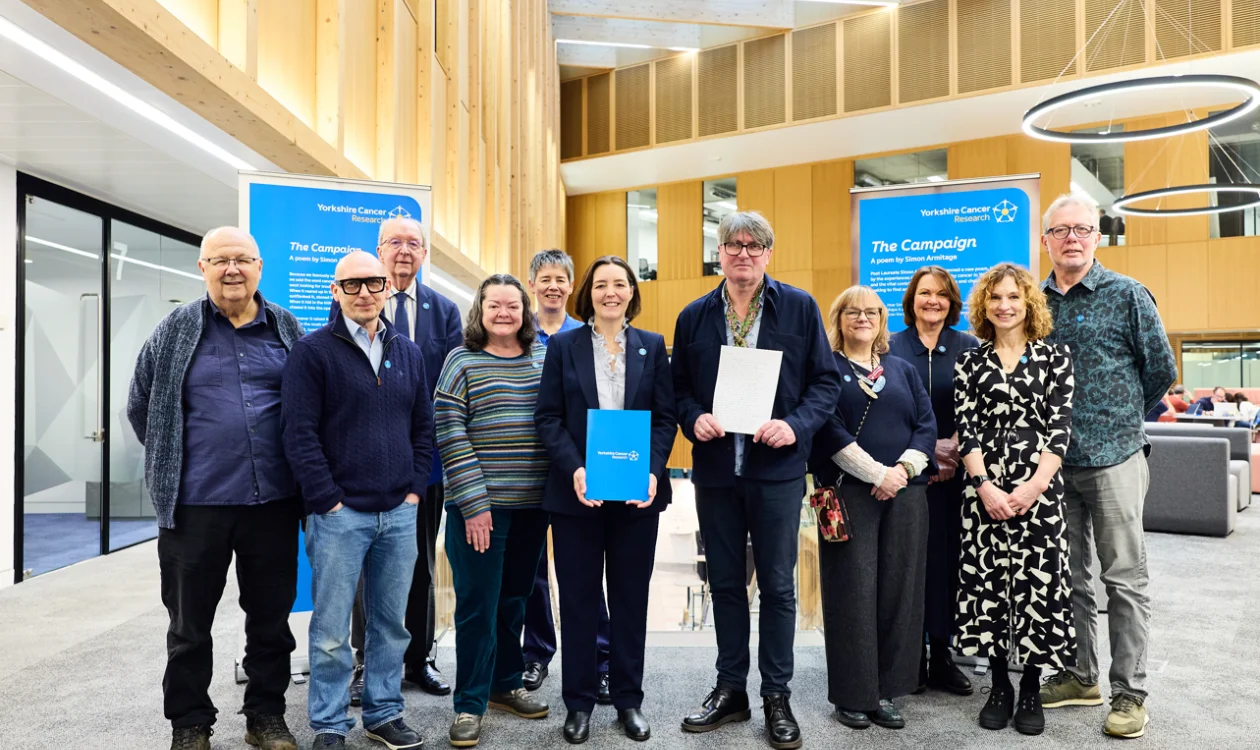 Simon Armitage and supporters gather to launch 'The Campaigm'