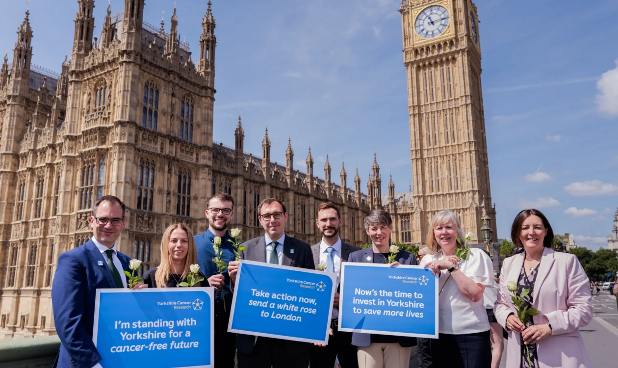 Charity supporters and politicians launched the White Rose campaign at Westminster in summer 2025
