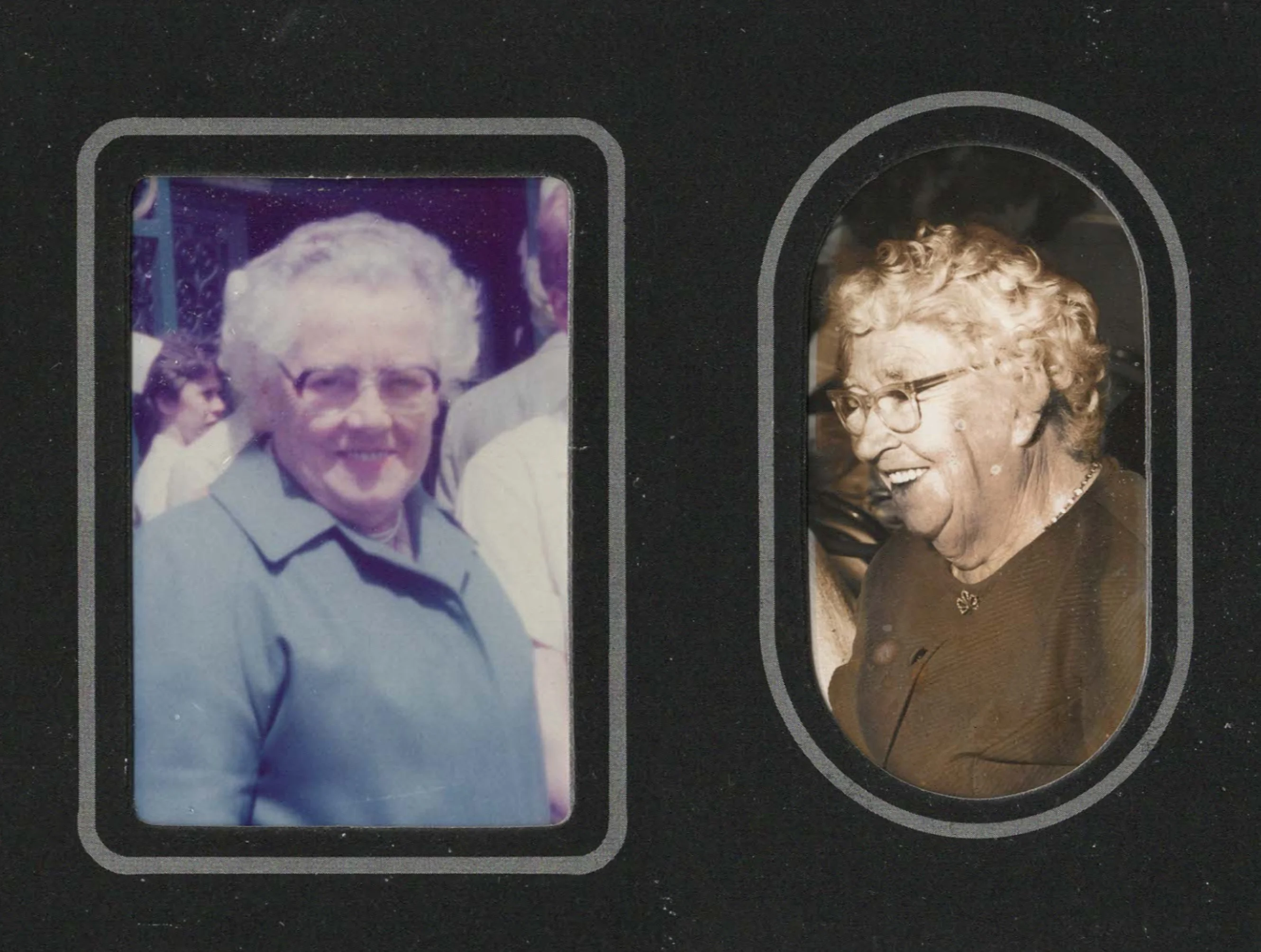 Two photos of John Lister's mum