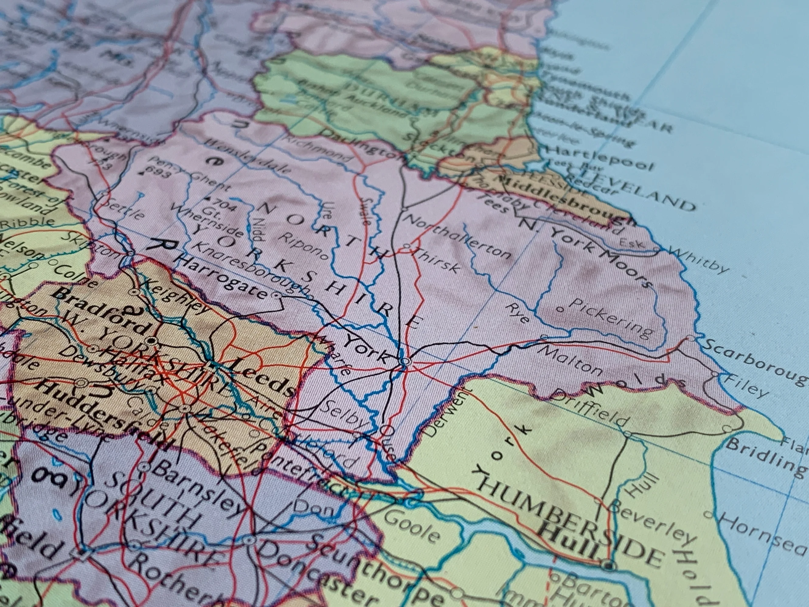 Map of Yorkshire