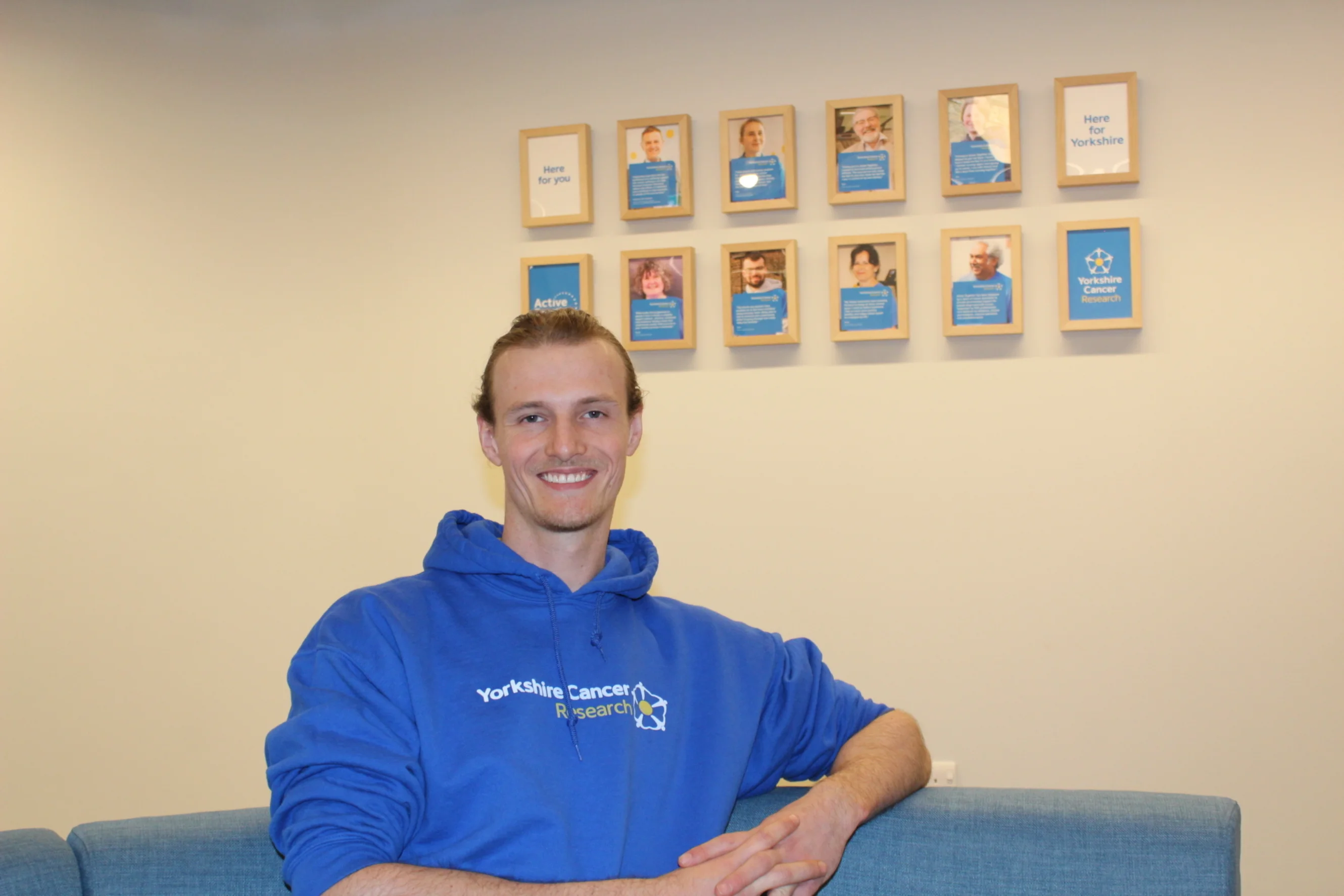 James Clark sitting down