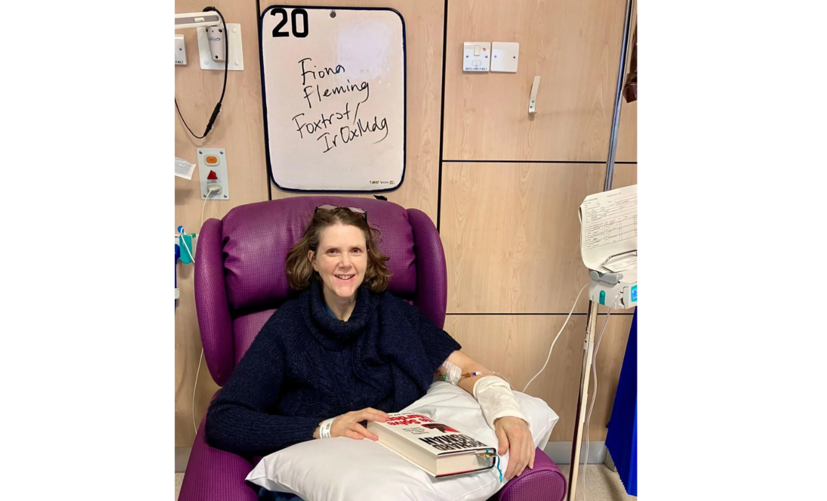 Fiona Fleming in hospital