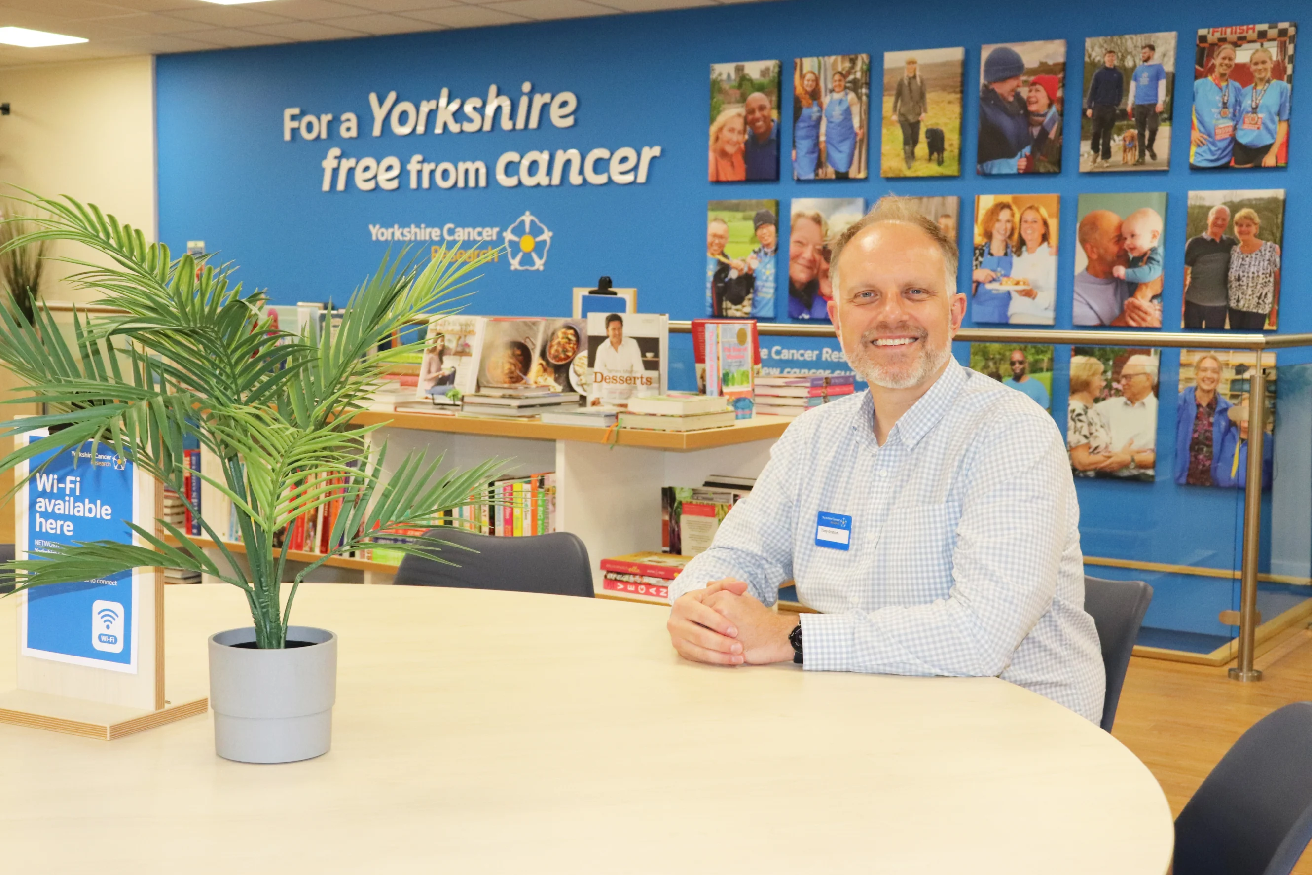 Tony Graham at the new charity superstore in York