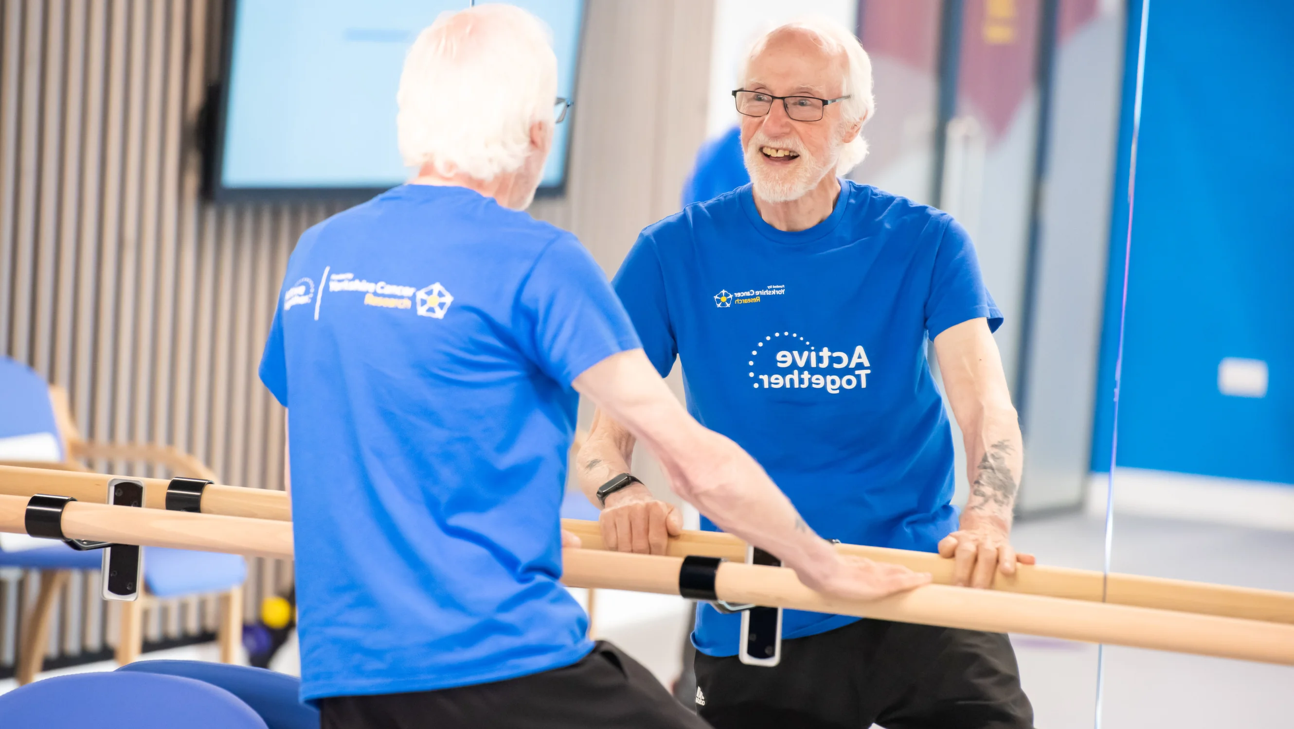 Pete completing his exercises in the Active Together studio