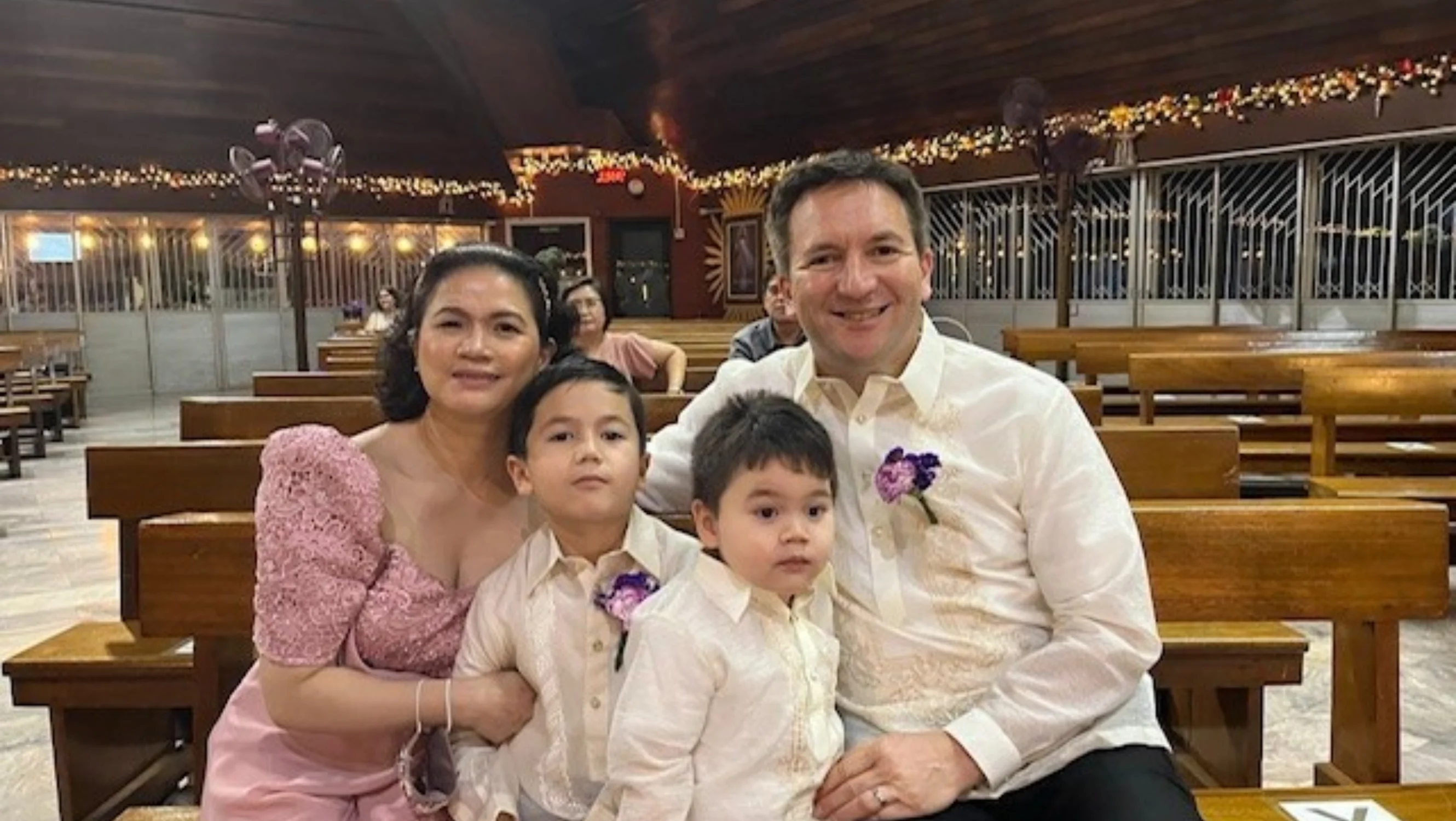 The Umpleby family dressed up