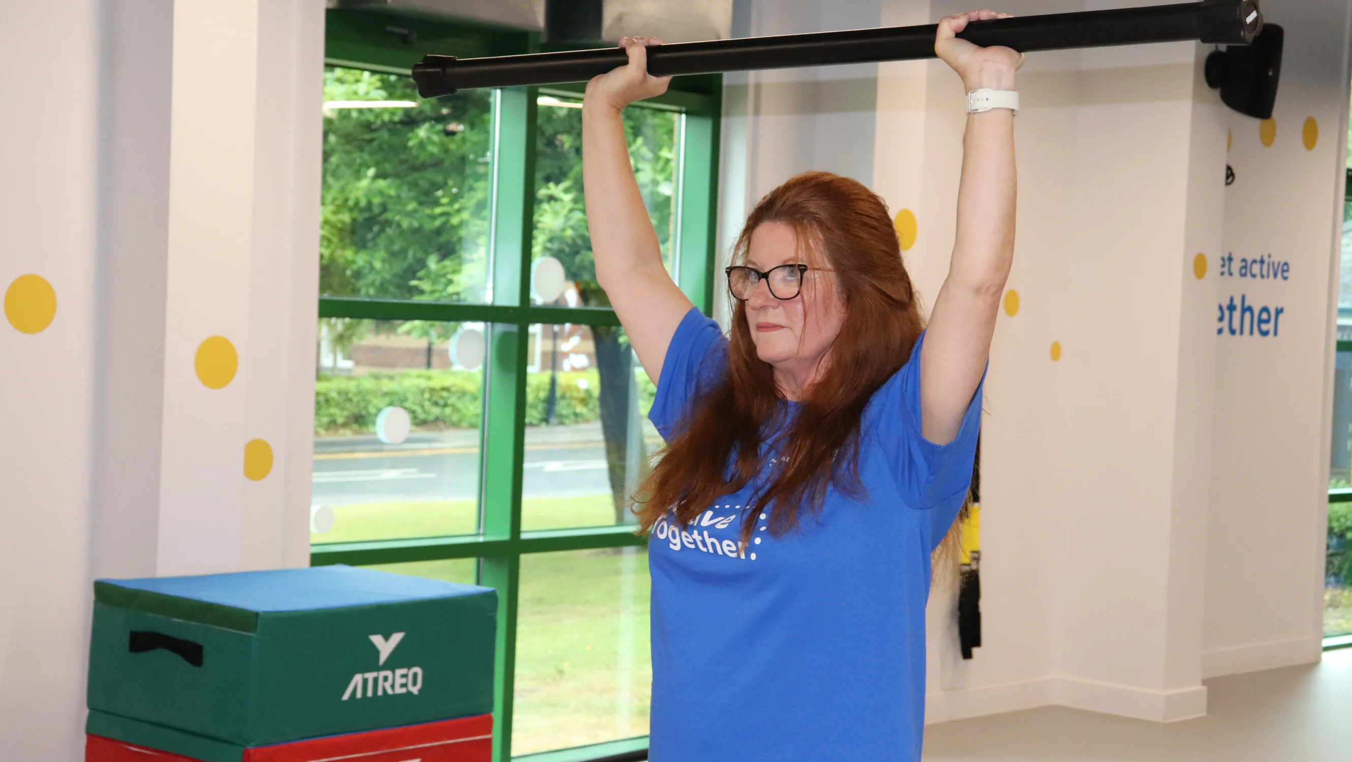 Jackie in the Active Together studio