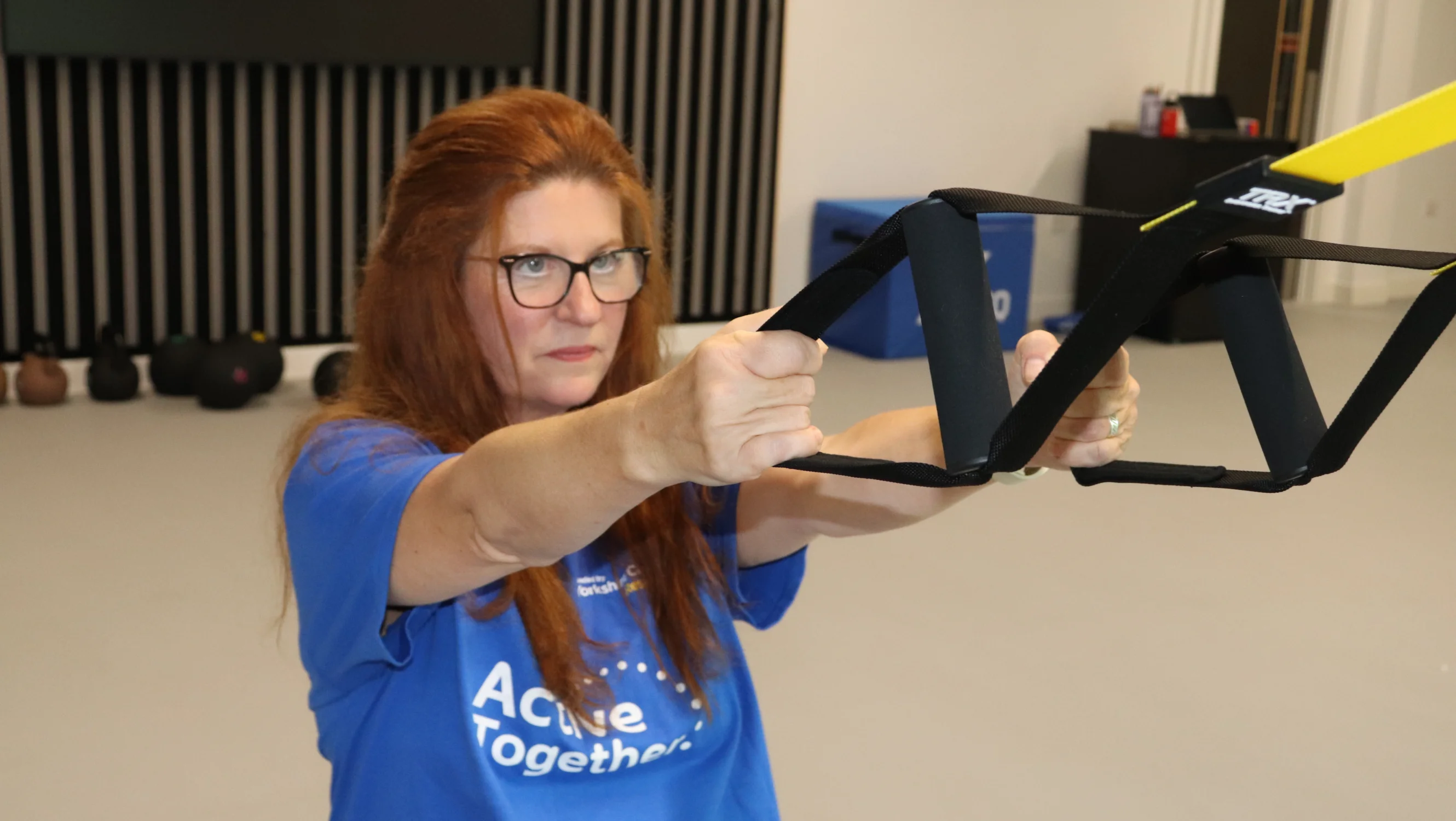 Jackie in the Active Together studio