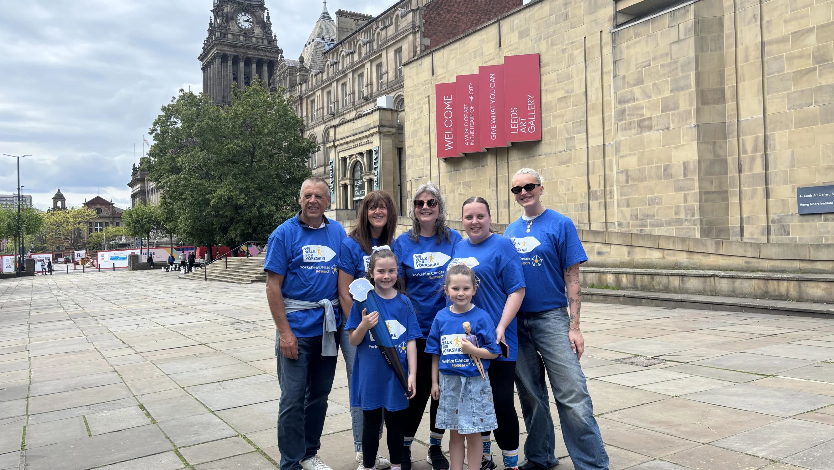 Karen, Jade and family out in Leeds