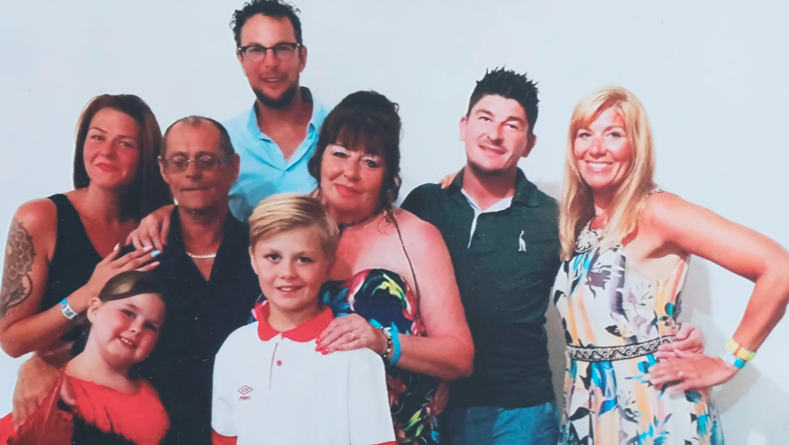 Linda, Terry and all their family on holiday