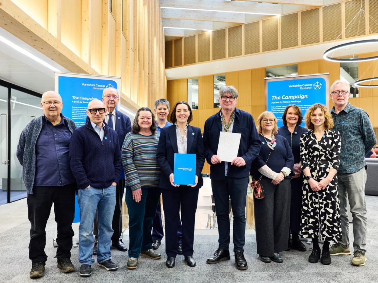 Simon Armitage and supporters gather to launch 'The Campaigm'